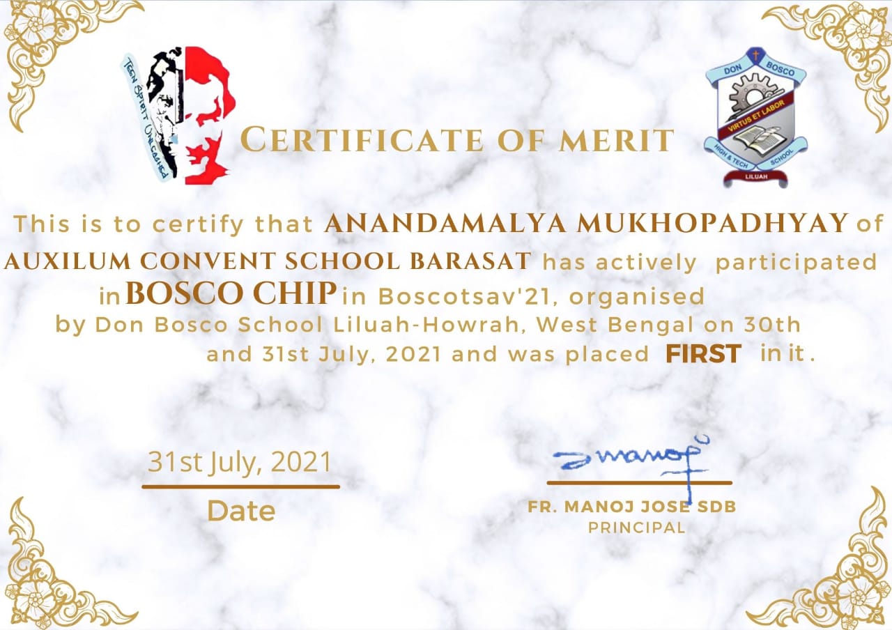 Certificate 1