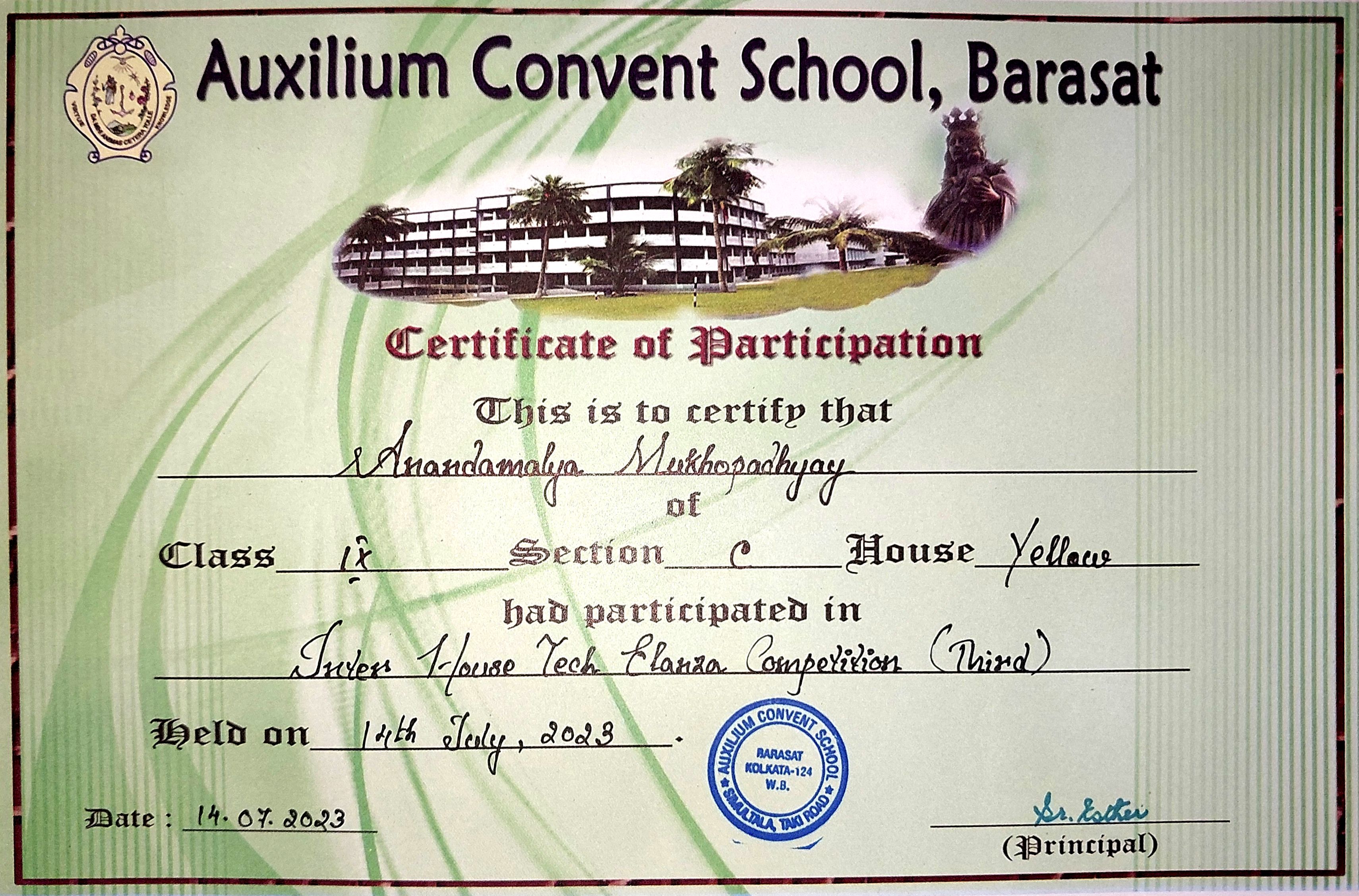 Certificate 10