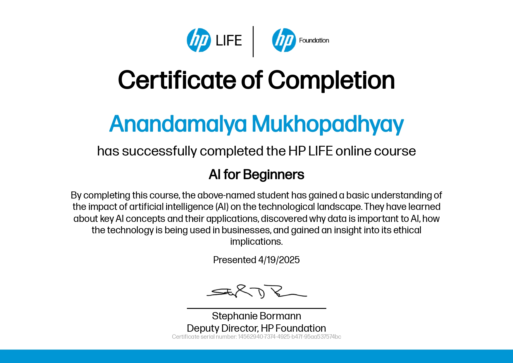 Certificate 11
