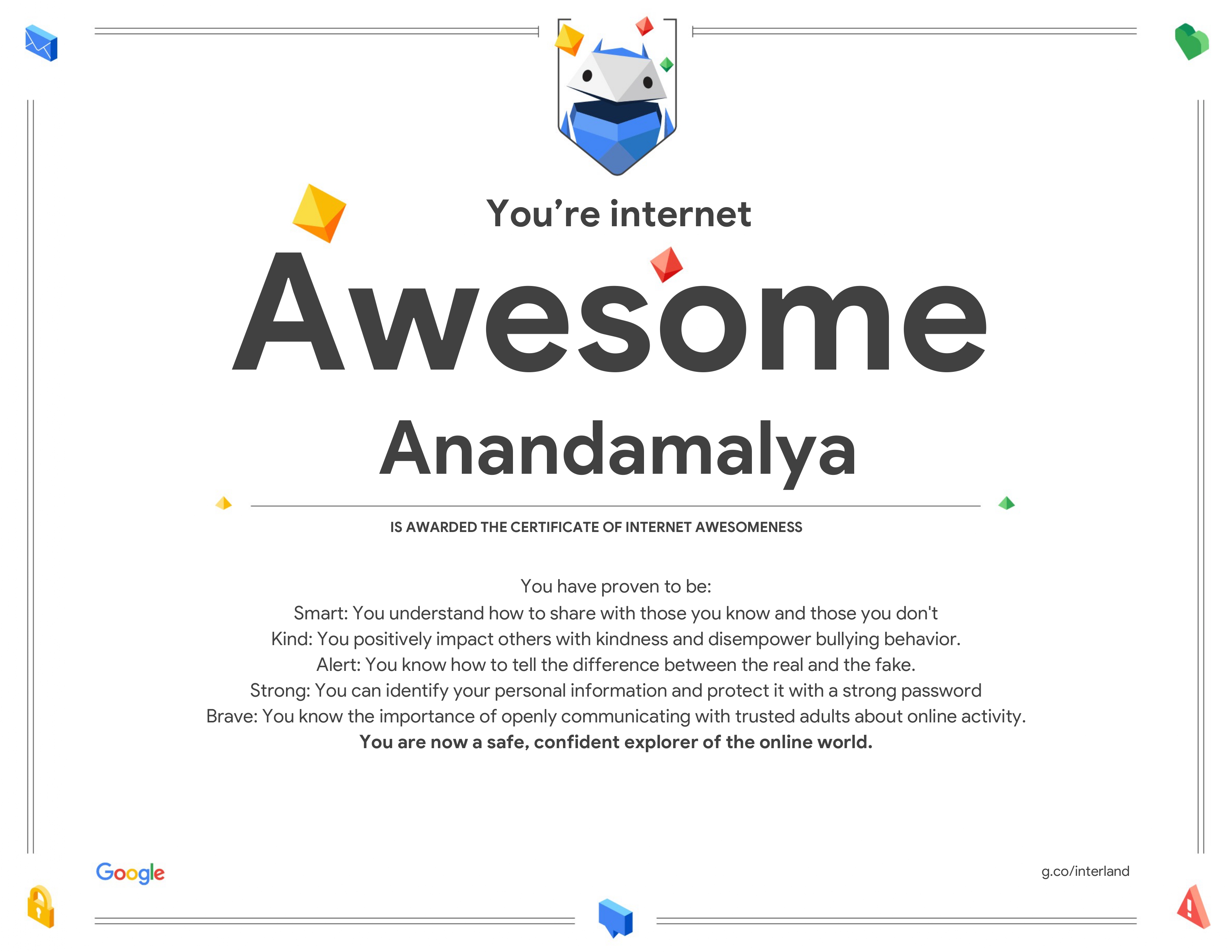 Certificate 2